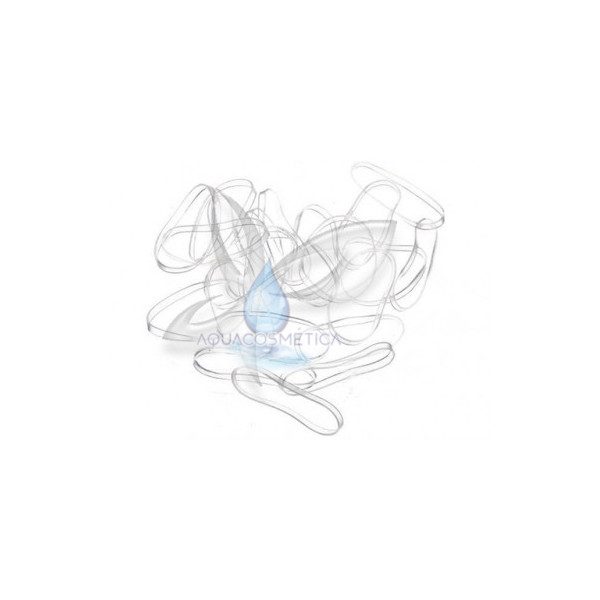 ELÁSTICOS CABELO RUBBER BAND TRANSPARENTES - 30 UNIDADES