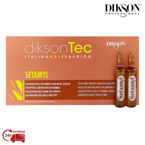 DIKSON SETAMYL (AMPOLAS PROT. COURO CABELUDO) 12 x 12 ML