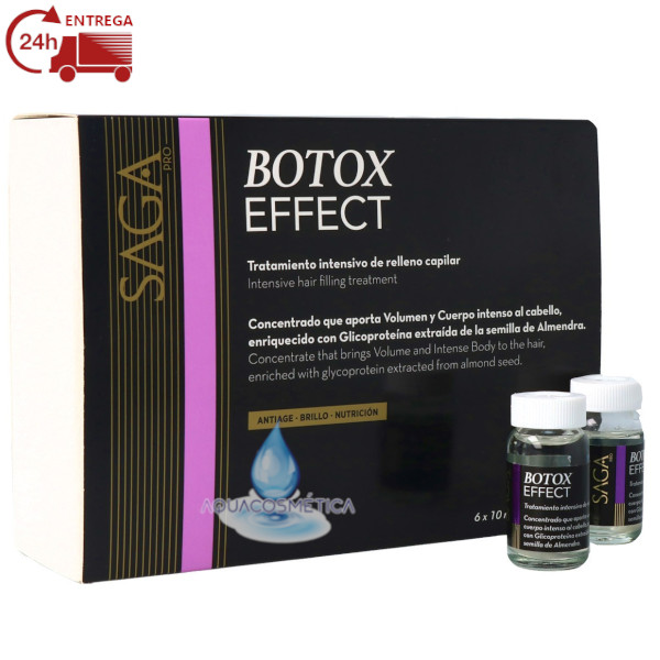 SAGA PRO BOTOX EFFECT TRATAMENTO VOLUME E CORPO 6 x 10 ML