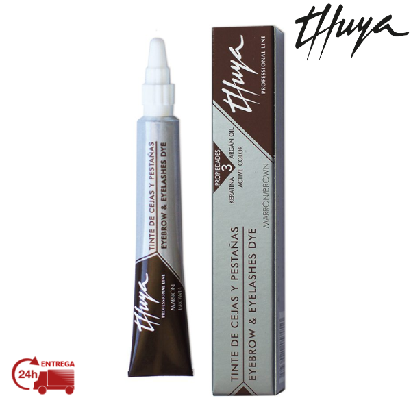 THUYA COLORAÇÃO PESTANAS E SOBRANCELHAS CASTANHO 14 ML