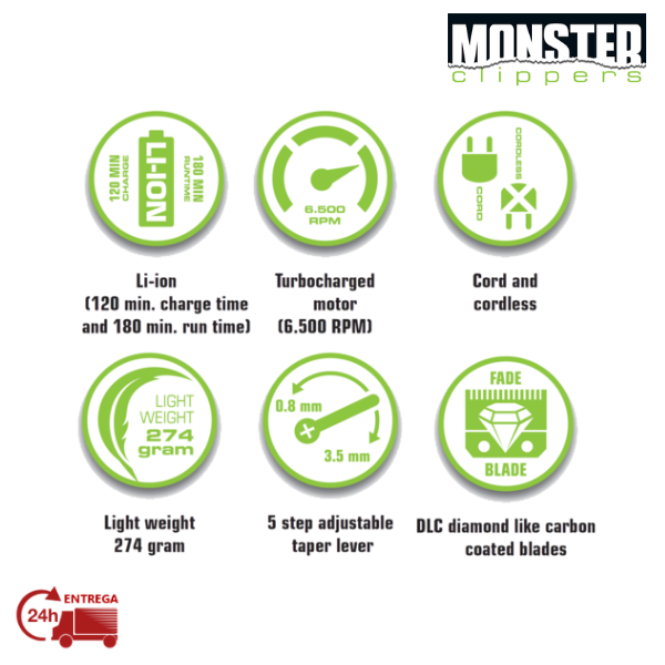 MONSTER CLIPPER FADE BLADE BLACK - Image 2