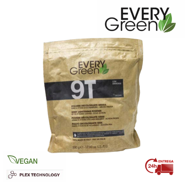 EVERYGREEN DESCOLORAÇÃO EM PÓ 9 TONS CINZA 500 GR