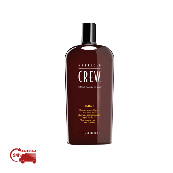 AMERICAN CREW 3 EM 1 SHAMPOO, CONDICIONADOR & GEL BANHO 250 ML