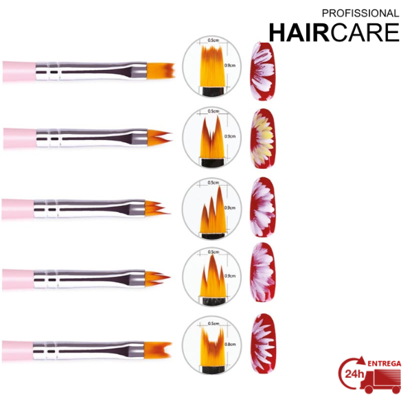 KIT DE DECORAÇÃO COM PINCEL E PONTO