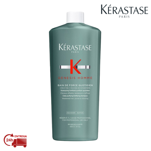 KÉRASTASE GENESIS HOMME DE FORCE QUOTIDIEN SHAMPOO 1000 ML