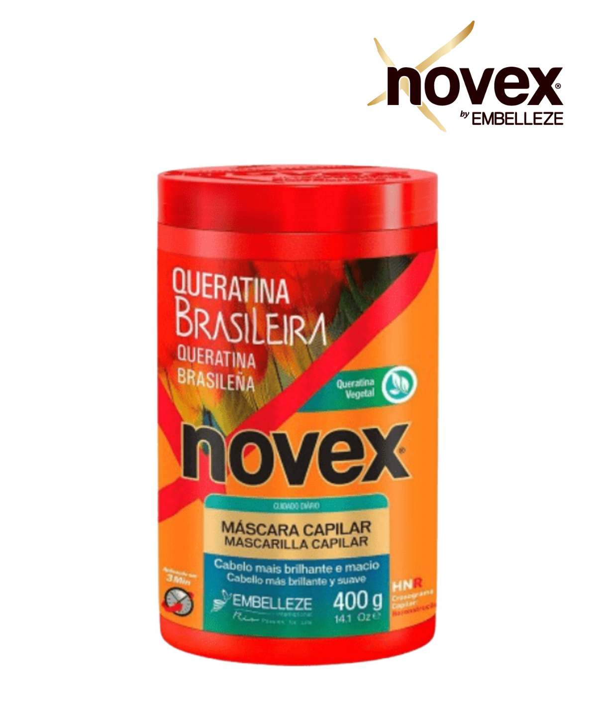 Novex Máscara Queratina Brasileira 400g