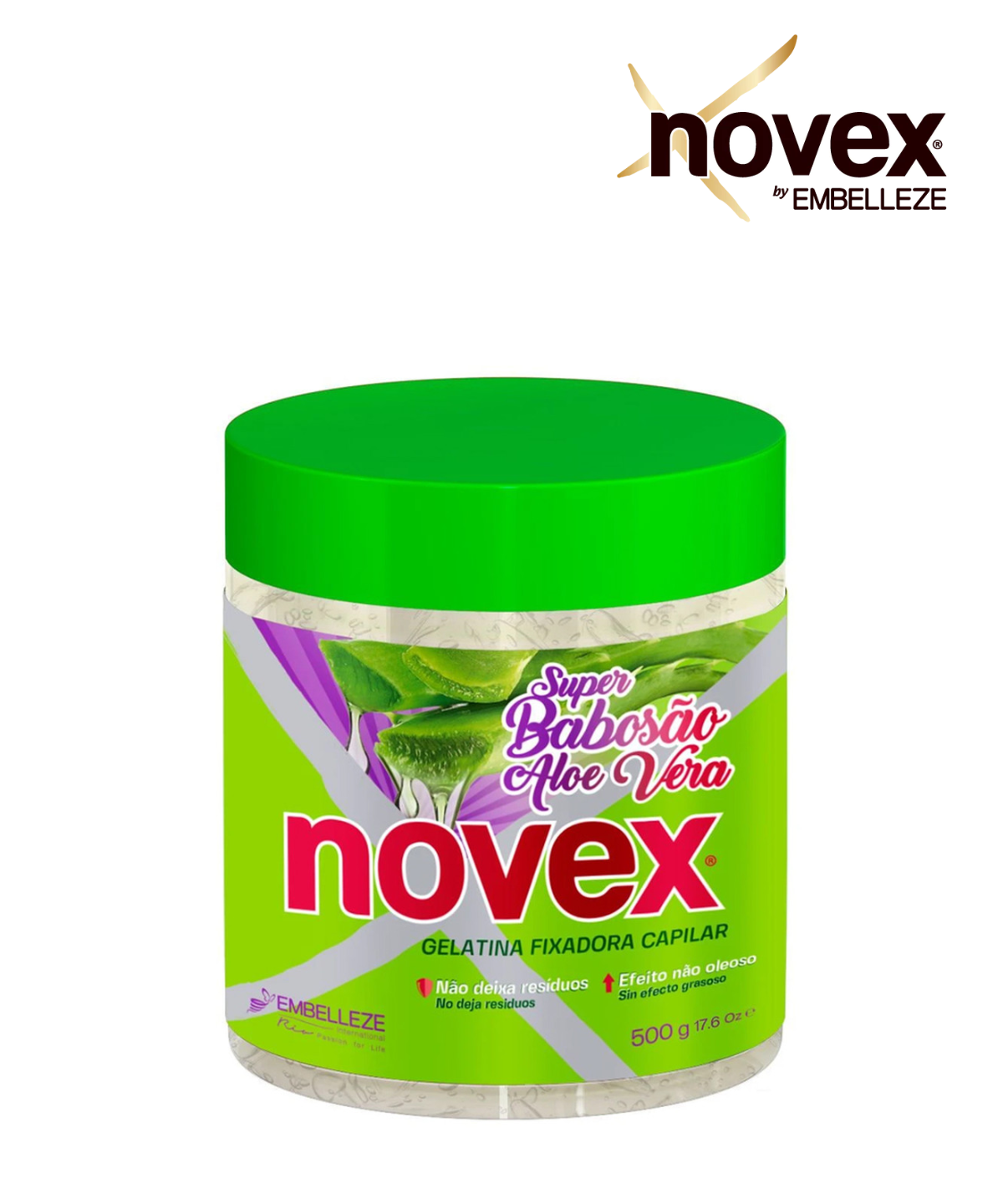 Novex Gelatina Fixadora Super Aloe Vera 500g