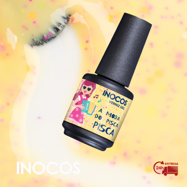 VERNIZ GEL INOCOS A MODA DO PISCA PISCA , 15ML