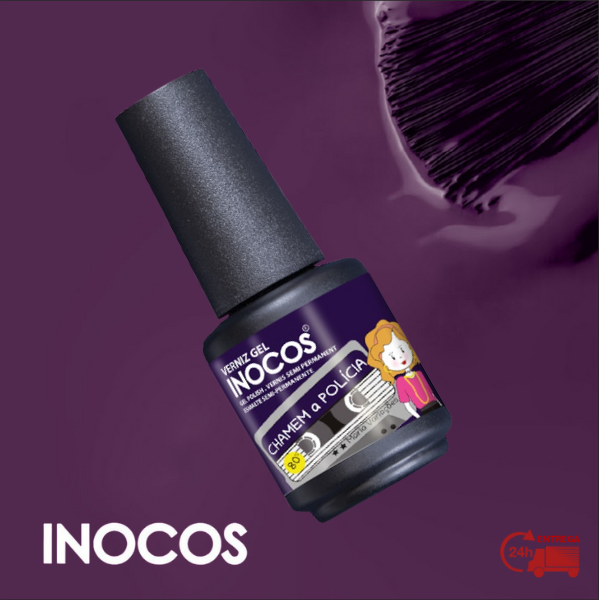 VERNIZ GEL INOCOS, CHAMEM A POLÍCIA, 15ML