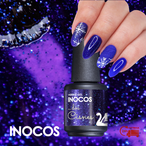 VERNIZ GEL INOCOS BAILADOS DA MARIA - CISNES, 15ML