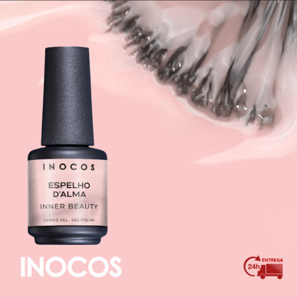 VERNIZ GEL INOCOS ESPELHO D'ALMA, 15ML - NAKED GP471