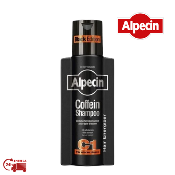 ALPECIN CAFFEINE BLACK EDITION SHAMPOO ANTIQUEDA C1 375 ML